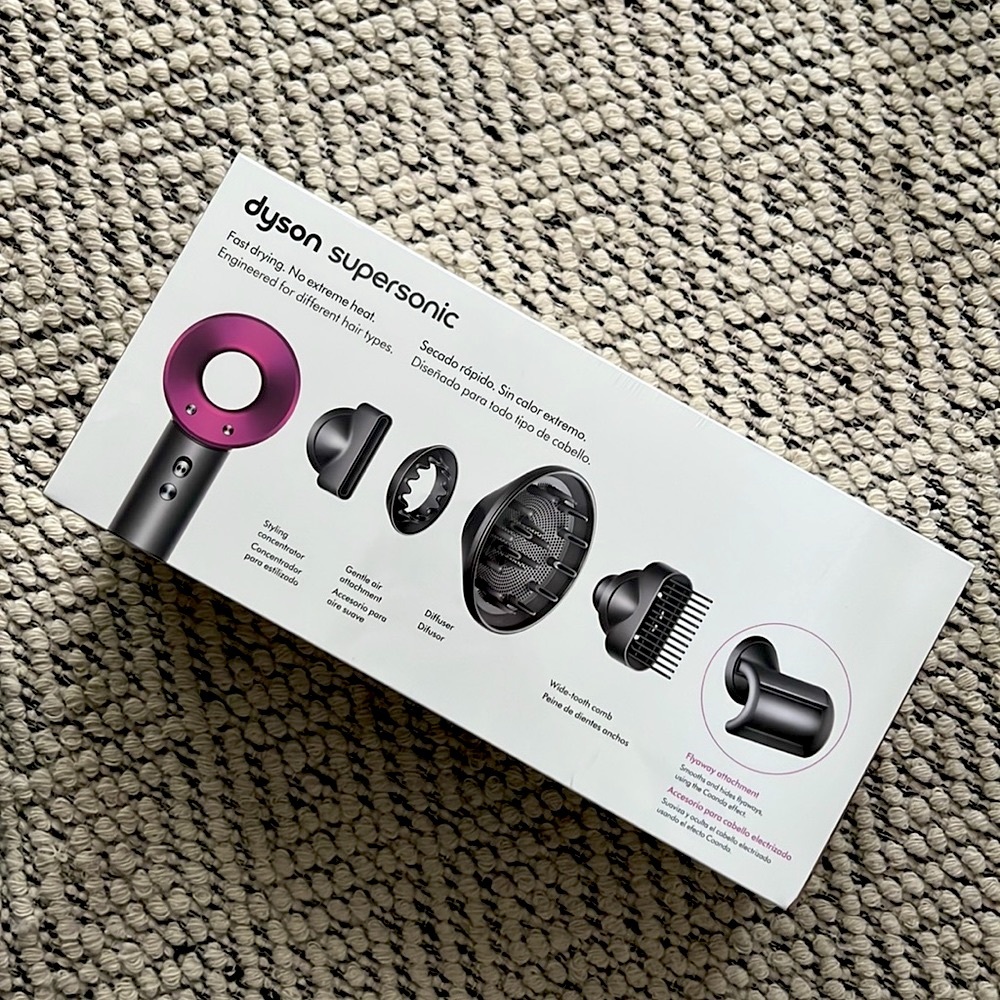 Dyson - Supersonic Hair Dryer - Iron/Iron/Fuchsia
